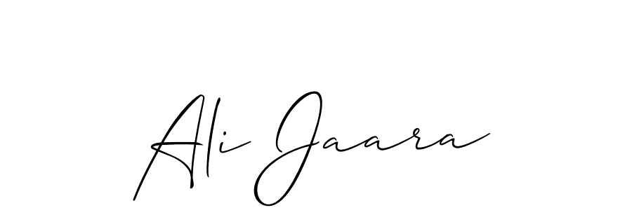 Similarly Allison_Script is the best handwritten signature design. Signature creator online .You can use it as an online autograph creator for name Ali Jaara. Ali Jaara signature style 2 images and pictures png