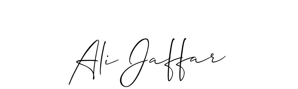 Also You can easily find your signature by using the search form. We will create Ali Jaffar name handwritten signature images for you free of cost using Allison_Script sign style. Ali Jaffar signature style 2 images and pictures png