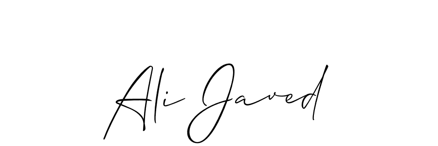 The best way (Allison_Script) to make a short signature is to pick only two or three words in your name. The name Ali Javed include a total of six letters. For converting this name. Ali Javed signature style 2 images and pictures png