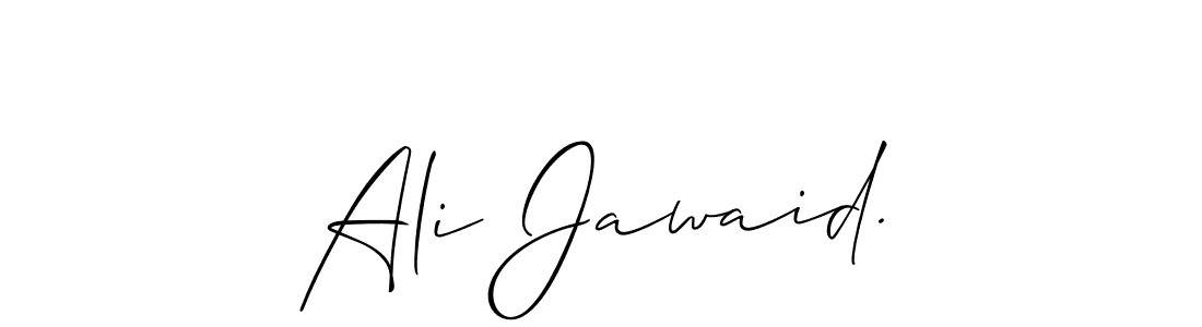 How to make Ali Jawaid. signature? Allison_Script is a professional autograph style. Create handwritten signature for Ali Jawaid. name. Ali Jawaid. signature style 2 images and pictures png