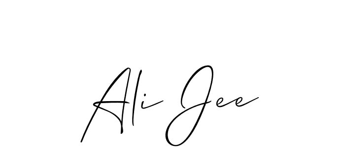 Also we have Ali Jee name is the best signature style. Create professional handwritten signature collection using Allison_Script autograph style. Ali Jee signature style 2 images and pictures png