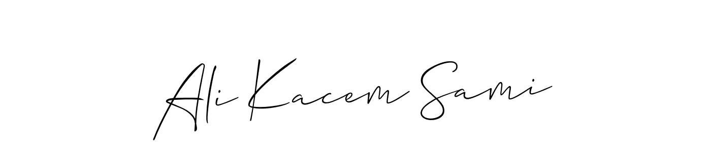 See photos of Ali Kacem Sami official signature by Spectra . Check more albums & portfolios. Read reviews & check more about Allison_Script font. Ali Kacem Sami signature style 2 images and pictures png