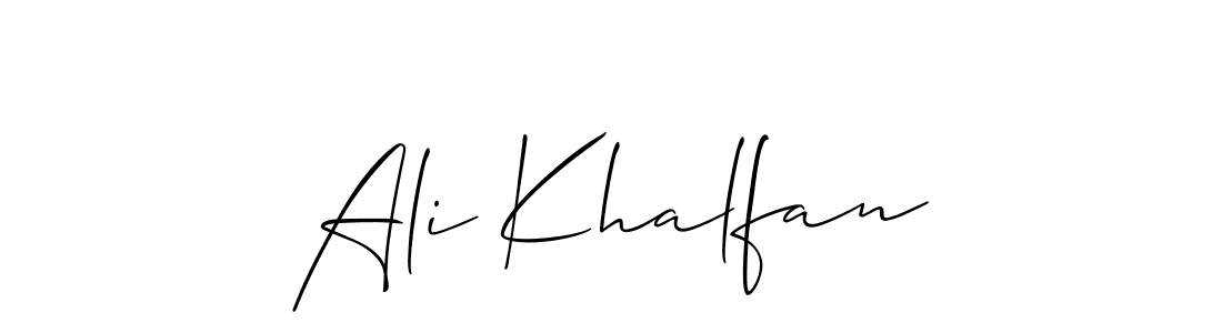 Best and Professional Signature Style for Ali Khalfan. Allison_Script Best Signature Style Collection. Ali Khalfan signature style 2 images and pictures png
