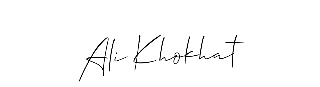 Once you've used our free online signature maker to create your best signature Allison_Script style, it's time to enjoy all of the benefits that Ali Khokhat name signing documents. Ali Khokhat signature style 2 images and pictures png