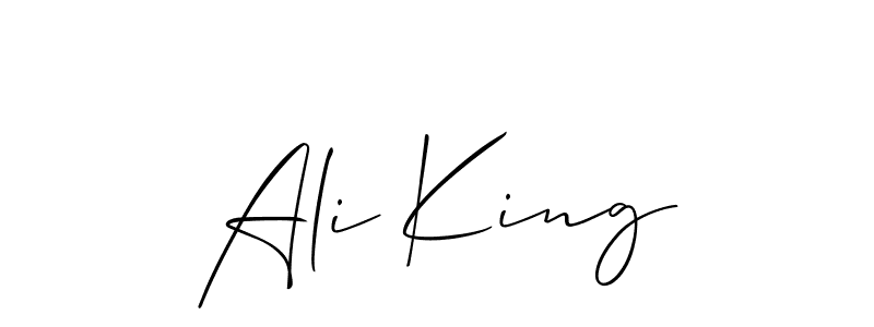 Ali King stylish signature style. Best Handwritten Sign (Allison_Script) for my name. Handwritten Signature Collection Ideas for my name Ali King. Ali King signature style 2 images and pictures png