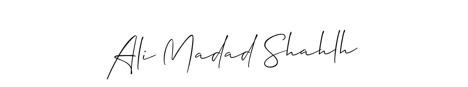 Best and Professional Signature Style for Ali Madad Shahlh. Allison_Script Best Signature Style Collection. Ali Madad Shahlh signature style 2 images and pictures png