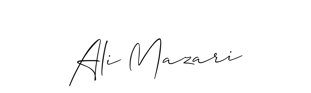 Design your own signature with our free online signature maker. With this signature software, you can create a handwritten (Allison_Script) signature for name Ali Mazari. Ali Mazari signature style 2 images and pictures png