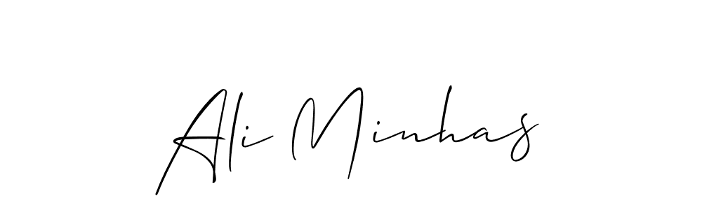 How to make Ali Minhas signature? Allison_Script is a professional autograph style. Create handwritten signature for Ali Minhas name. Ali Minhas signature style 2 images and pictures png