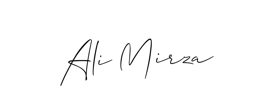 How to make Ali Mirza signature? Allison_Script is a professional autograph style. Create handwritten signature for Ali Mirza name. Ali Mirza signature style 2 images and pictures png