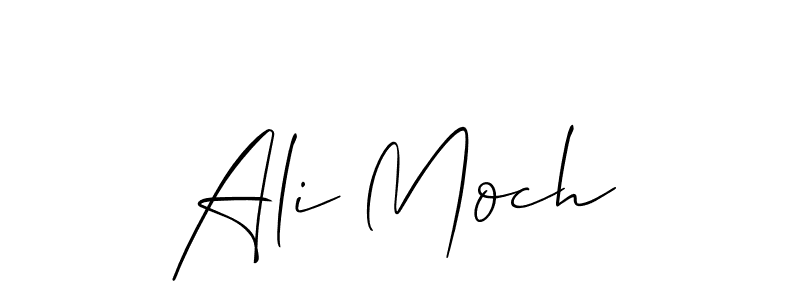 How to Draw Ali Moch signature style? Allison_Script is a latest design signature styles for name Ali Moch. Ali Moch signature style 2 images and pictures png