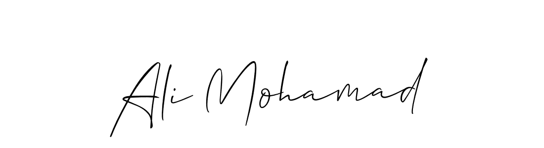 if you are searching for the best signature style for your name Ali Mohamad. so please give up your signature search. here we have designed multiple signature styles  using Allison_Script. Ali Mohamad signature style 2 images and pictures png