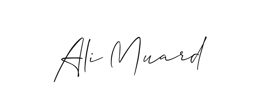 Allison_Script is a professional signature style that is perfect for those who want to add a touch of class to their signature. It is also a great choice for those who want to make their signature more unique. Get Ali Muard name to fancy signature for free. Ali Muard signature style 2 images and pictures png