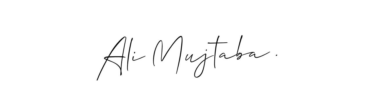 Design your own signature with our free online signature maker. With this signature software, you can create a handwritten (Allison_Script) signature for name Ali Mujtaba .. Ali Mujtaba . signature style 2 images and pictures png