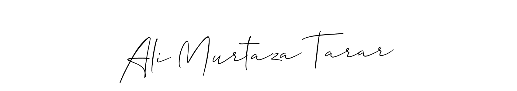 Make a beautiful signature design for name Ali Murtaza Tarar. With this signature (Allison_Script) style, you can create a handwritten signature for free. Ali Murtaza Tarar signature style 2 images and pictures png