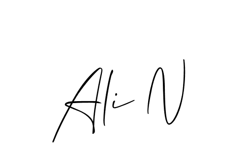It looks lik you need a new signature style for name Ali N. Design unique handwritten (Allison_Script) signature with our free signature maker in just a few clicks. Ali N signature style 2 images and pictures png