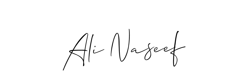 Best and Professional Signature Style for Ali Naseef. Allison_Script Best Signature Style Collection. Ali Naseef signature style 2 images and pictures png