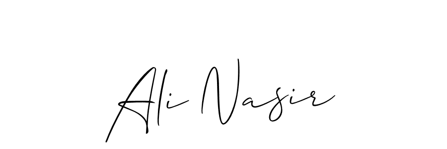 How to make Ali Nasir signature? Allison_Script is a professional autograph style. Create handwritten signature for Ali Nasir name. Ali Nasir signature style 2 images and pictures png