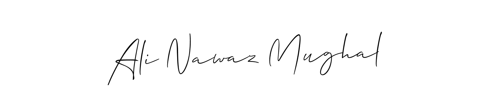 Make a beautiful signature design for name Ali Nawaz Mughal. With this signature (Allison_Script) style, you can create a handwritten signature for free. Ali Nawaz Mughal signature style 2 images and pictures png