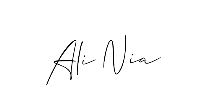 if you are searching for the best signature style for your name Ali Nia. so please give up your signature search. here we have designed multiple signature styles  using Allison_Script. Ali Nia signature style 2 images and pictures png