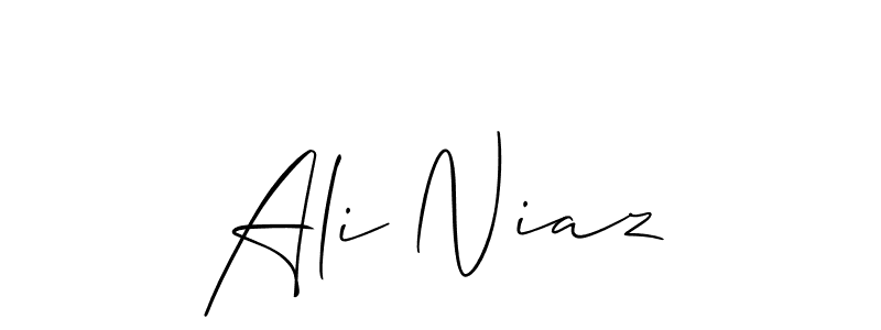 Also You can easily find your signature by using the search form. We will create Ali Niaz name handwritten signature images for you free of cost using Allison_Script sign style. Ali Niaz signature style 2 images and pictures png