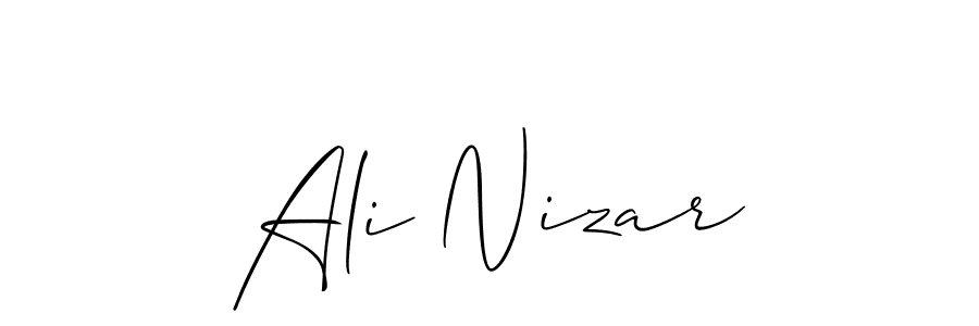 How to Draw Ali Nizar signature style? Allison_Script is a latest design signature styles for name Ali Nizar. Ali Nizar signature style 2 images and pictures png
