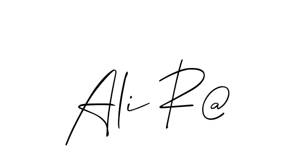 Use a signature maker to create a handwritten signature online. With this signature software, you can design (Allison_Script) your own signature for name Ali R@. Ali R@ signature style 2 images and pictures png