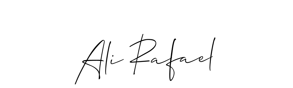 Ali Rafael stylish signature style. Best Handwritten Sign (Allison_Script) for my name. Handwritten Signature Collection Ideas for my name Ali Rafael. Ali Rafael signature style 2 images and pictures png