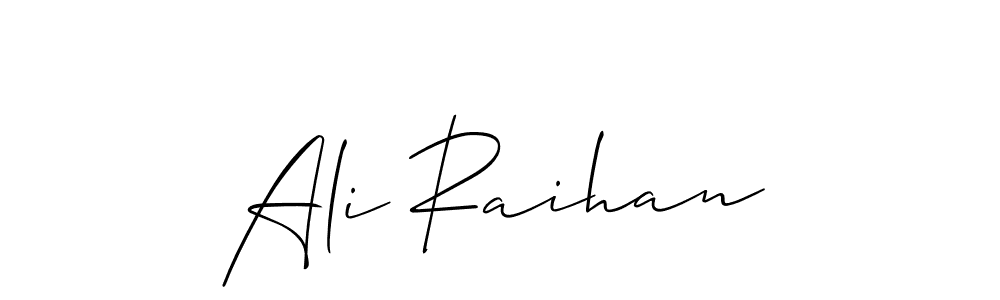 How to Draw Ali Raihan signature style? Allison_Script is a latest design signature styles for name Ali Raihan. Ali Raihan signature style 2 images and pictures png