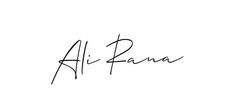Similarly Allison_Script is the best handwritten signature design. Signature creator online .You can use it as an online autograph creator for name Ali Rana. Ali Rana signature style 2 images and pictures png