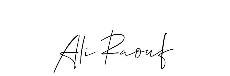 Ali Raouf stylish signature style. Best Handwritten Sign (Allison_Script) for my name. Handwritten Signature Collection Ideas for my name Ali Raouf. Ali Raouf signature style 2 images and pictures png