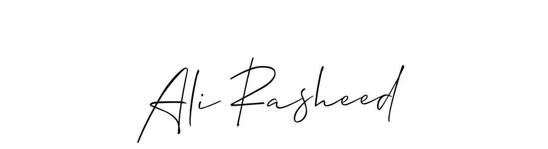 Make a short Ali Rasheed signature style. Manage your documents anywhere anytime using Allison_Script. Create and add eSignatures, submit forms, share and send files easily. Ali Rasheed signature style 2 images and pictures png