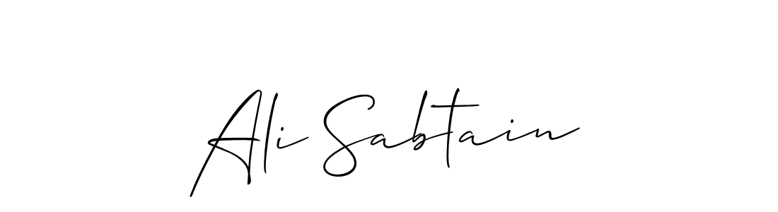 Make a short Ali Sabtain signature style. Manage your documents anywhere anytime using Allison_Script. Create and add eSignatures, submit forms, share and send files easily. Ali Sabtain signature style 2 images and pictures png