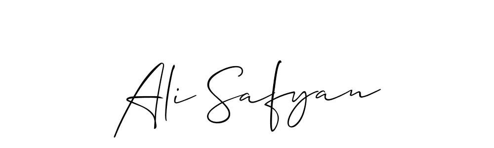 How to make Ali Safyan name signature. Use Allison_Script style for creating short signs online. This is the latest handwritten sign. Ali Safyan signature style 2 images and pictures png