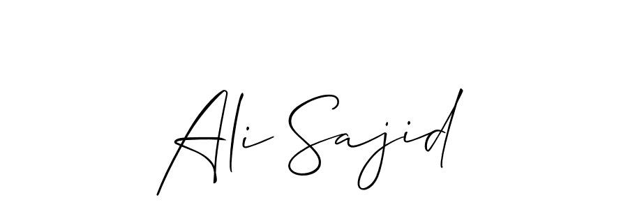 Best and Professional Signature Style for Ali Sajid. Allison_Script Best Signature Style Collection. Ali Sajid signature style 2 images and pictures png