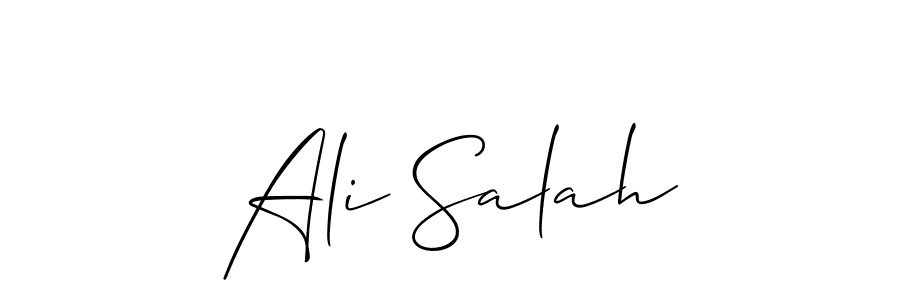 How to make Ali Salah name signature. Use Allison_Script style for creating short signs online. This is the latest handwritten sign. Ali Salah signature style 2 images and pictures png