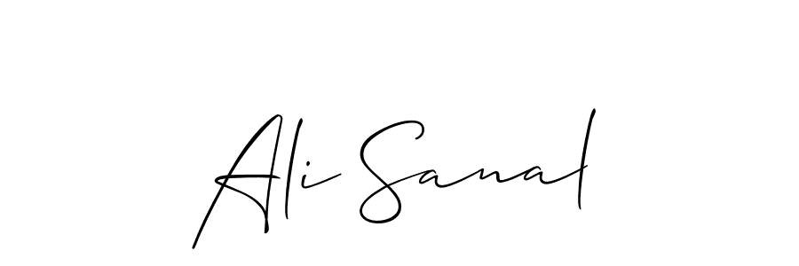 Allison_Script is a professional signature style that is perfect for those who want to add a touch of class to their signature. It is also a great choice for those who want to make their signature more unique. Get Ali Sanal name to fancy signature for free. Ali Sanal signature style 2 images and pictures png