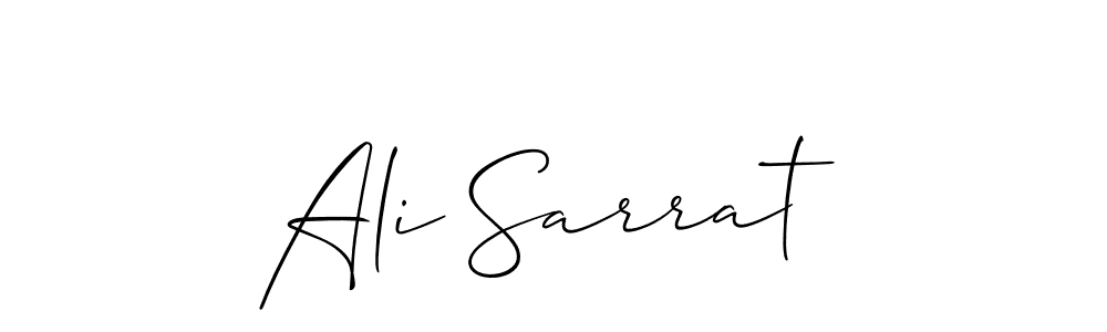 Similarly Allison_Script is the best handwritten signature design. Signature creator online .You can use it as an online autograph creator for name Ali Sarrat. Ali Sarrat signature style 2 images and pictures png