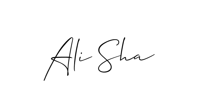 Once you've used our free online signature maker to create your best signature Allison_Script style, it's time to enjoy all of the benefits that Ali Sha name signing documents. Ali Sha signature style 2 images and pictures png