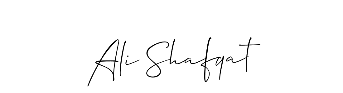 Create a beautiful signature design for name Ali Shafqat. With this signature (Allison_Script) fonts, you can make a handwritten signature for free. Ali Shafqat signature style 2 images and pictures png