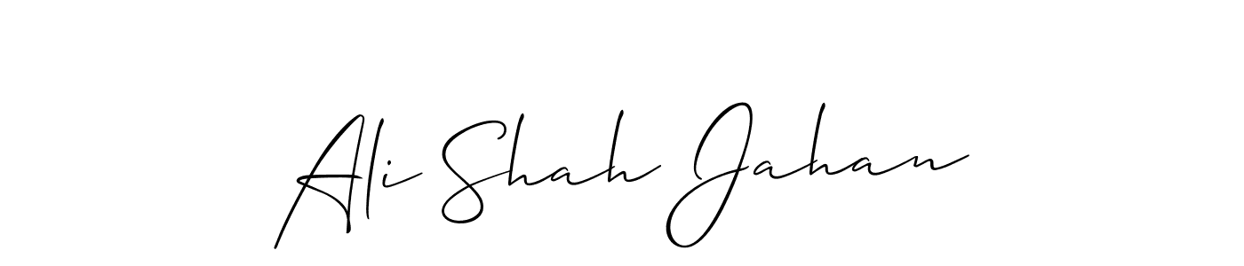 Allison_Script is a professional signature style that is perfect for those who want to add a touch of class to their signature. It is also a great choice for those who want to make their signature more unique. Get Ali Shah Jahan name to fancy signature for free. Ali Shah Jahan signature style 2 images and pictures png