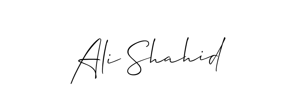 Once you've used our free online signature maker to create your best signature Allison_Script style, it's time to enjoy all of the benefits that Ali Shahid name signing documents. Ali Shahid signature style 2 images and pictures png