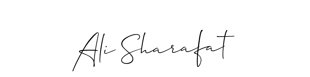 Similarly Allison_Script is the best handwritten signature design. Signature creator online .You can use it as an online autograph creator for name Ali Sharafat. Ali Sharafat signature style 2 images and pictures png