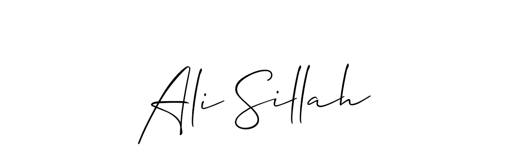 Design your own signature with our free online signature maker. With this signature software, you can create a handwritten (Allison_Script) signature for name Ali Sillah. Ali Sillah signature style 2 images and pictures png