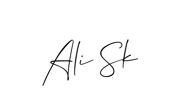 You can use this online signature creator to create a handwritten signature for the name Ali Sk. This is the best online autograph maker. Ali Sk signature style 2 images and pictures png