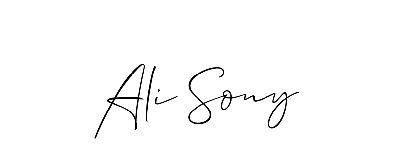 Once you've used our free online signature maker to create your best signature Allison_Script style, it's time to enjoy all of the benefits that Ali Sony name signing documents. Ali Sony signature style 2 images and pictures png