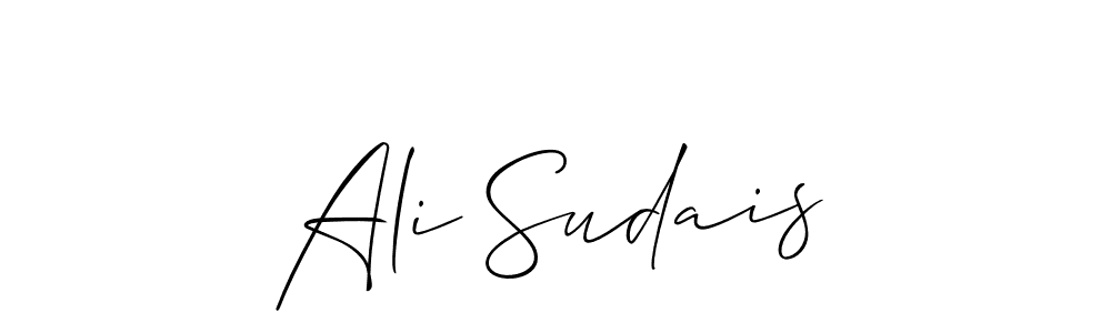 Allison_Script is a professional signature style that is perfect for those who want to add a touch of class to their signature. It is also a great choice for those who want to make their signature more unique. Get Ali Sudais name to fancy signature for free. Ali Sudais signature style 2 images and pictures png