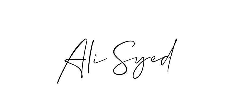 if you are searching for the best signature style for your name Ali Syed. so please give up your signature search. here we have designed multiple signature styles  using Allison_Script. Ali Syed signature style 2 images and pictures png