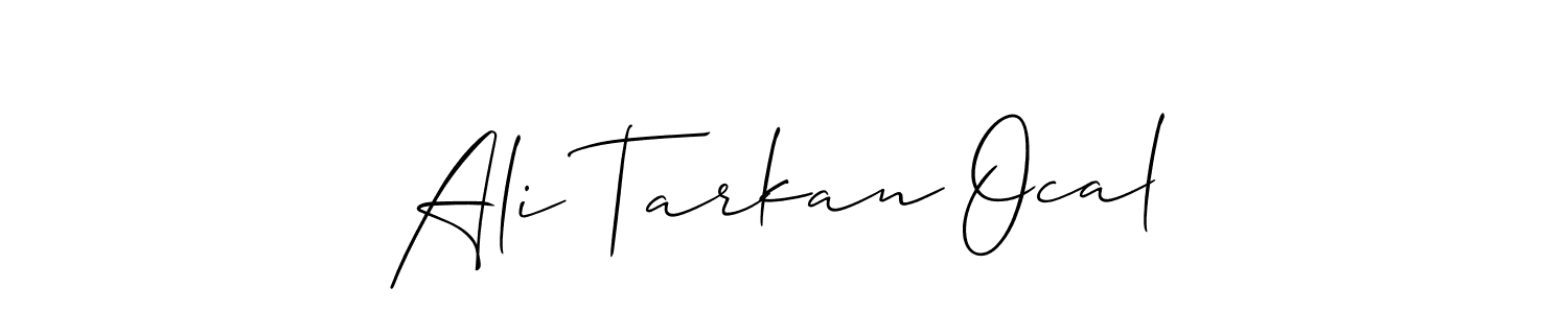 Make a short Ali Tarkan Ocal signature style. Manage your documents anywhere anytime using Allison_Script. Create and add eSignatures, submit forms, share and send files easily. Ali Tarkan Ocal signature style 2 images and pictures png