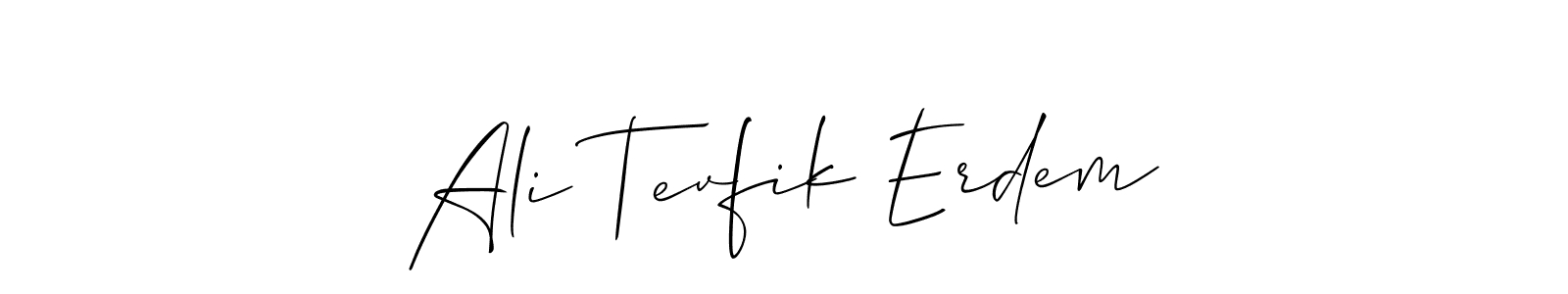 if you are searching for the best signature style for your name Ali Tevfik Erdem. so please give up your signature search. here we have designed multiple signature styles  using Allison_Script. Ali Tevfik Erdem signature style 2 images and pictures png