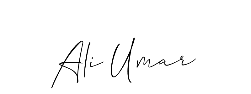 Use a signature maker to create a handwritten signature online. With this signature software, you can design (Allison_Script) your own signature for name Ali Umar. Ali Umar signature style 2 images and pictures png